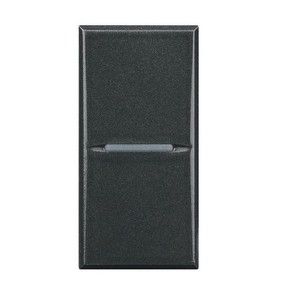 BTICINO AXOLUTE HS4005 PULSANTE 1 P NO 10 A 250 Vac ASSIALE ANTRACITE