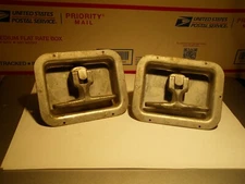 TWO Vintage Heavy-Duty Flush Mount Folding T-Handle Latch