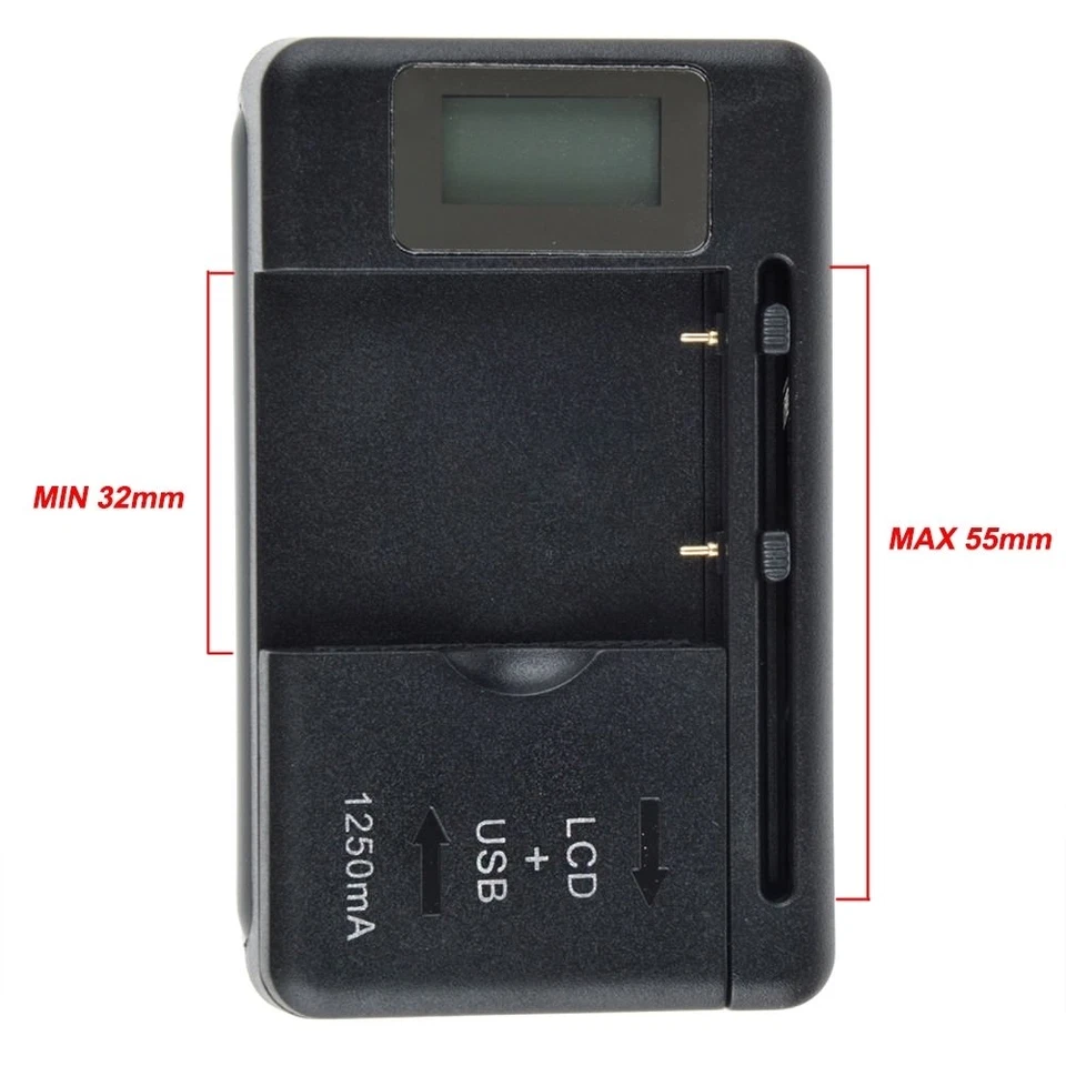 Зарядное устройство для аккумулятора жидкокристаллического дисплея YIBOYUAN с портом USB для LG LGIP-531A KU250 SBPL0090503 - Изображение 3 из 4