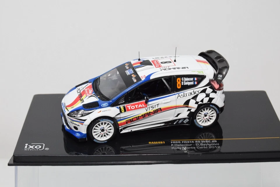 Ford Fiesta RS WRC #8 RALLY MONTE CARLO 2012 DELECOUR B24 1:43 IXO RAM491 SIN USAR, EN CAJA Foto 3 de 4