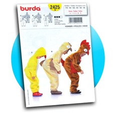 Burda Schnittmuster Hühner Kücken Faschingskostüm Papierschnitt 2425