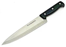 Henckels Chef Knife Stainless 8" Ever Sharp Pro Serrated Intl Blade Japan Tang
