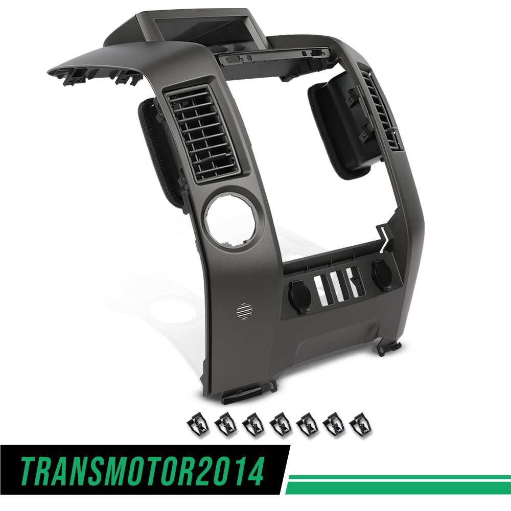 Fit For 04-06 Nissan Titan Armada Center Dash Radio AC Bezel W/o