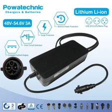 54.6V 3A MDA 4-pin Charger for 48V BH Easy Motion Evo Cross City Pro Wave eBike