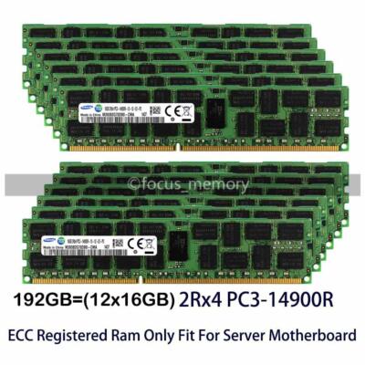 Samsung 16GB 32GB 64GB 128GB 256GB DDR3 1866 MHZ PC3-14900R 2RX4