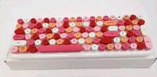 MOFii Keyboard Candy BT 100 Key Bluetooth Fashion Lipstick White Retro New
