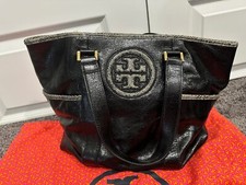 Tory Burch Black leather tote bag