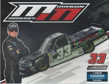 2019 MASON MASSEY "ANDERSON POWER SERVICE" #33 NASCAR GANDER TRUCK POSTCARD