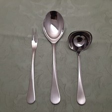 WMF Curvus Cromargan Vorleger Gemüselöffel Fleischgabel Saucenkelle Neuwertig