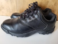 Vintage Footjoy Greenjoys Black Golf Shoes US  Size 9W  #45413