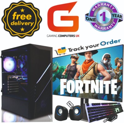 Gaming PC COMPUTER BUNDLE Core i7 16GB 240GB + 1TB GT 1030 WIN 11 22''