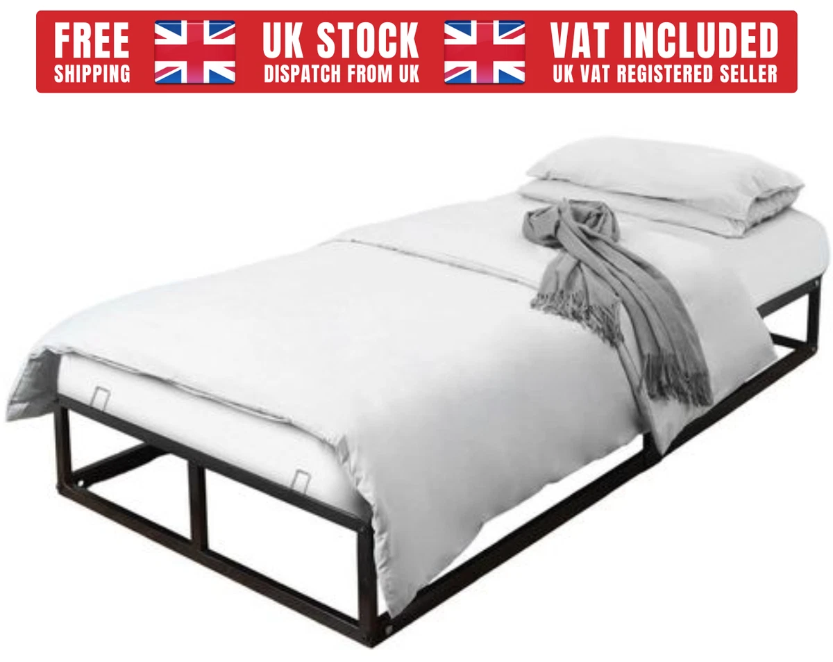 Square metal on sale bed frame