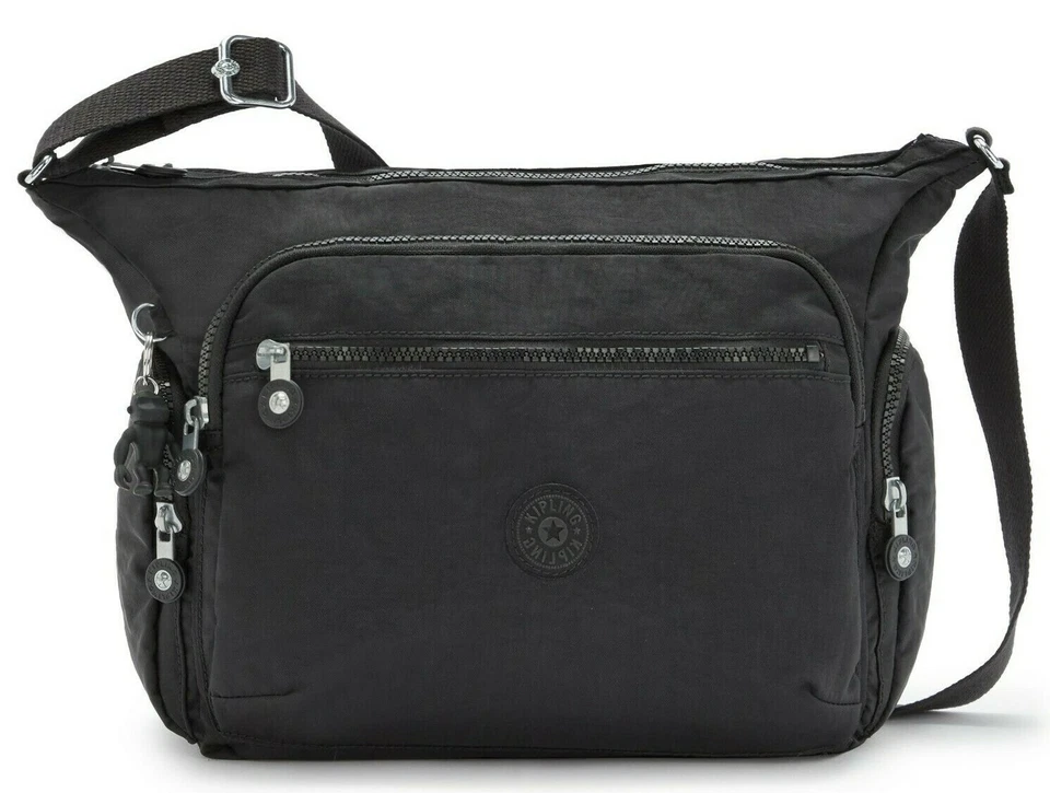 Kipling GABBIE Medium Shoulder Crossbody Bag Black Noir
