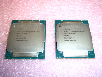 Matching Pair SR1YA Intel Xeon E5-2650 V3 2.3Ghz 10Core CPU's Processors