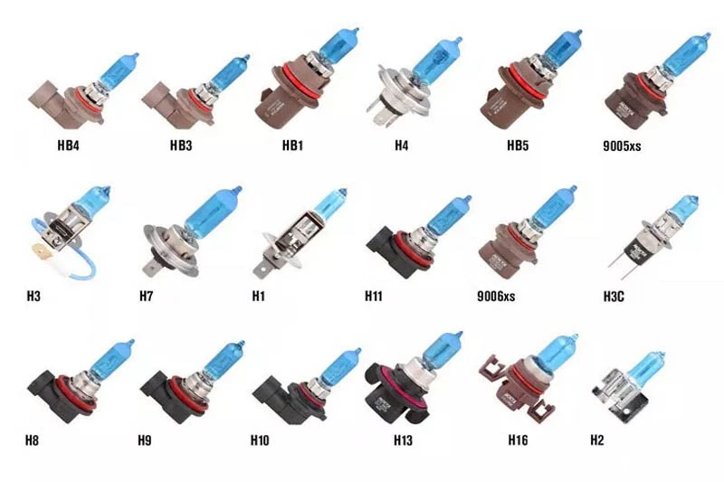 Halogen HID Xenon Headlight Gas Filled Replacement Light Bulbs Pair