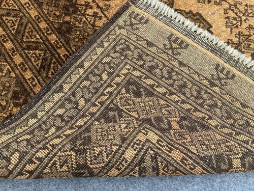 7x10 Large Afghan Turkmen Ersari Rug | Vintage Persian Style Handmade Wool Rug - Picture 12 of 13