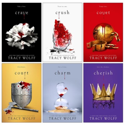 Crave Series Collection 6 Books Set by Tracy Wolff Court, Charm, Covet, Cherish