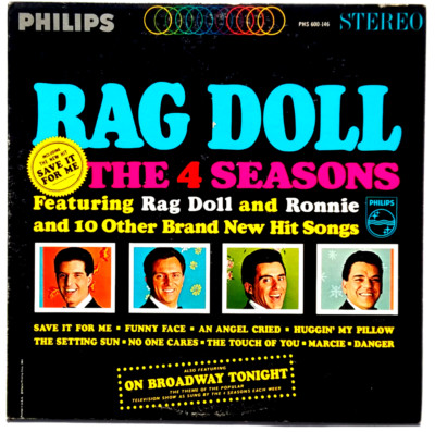 THE FOUR SEASONS - Rag Doll - Vinyl LP 1964 Philips  PHS-600-146 Frankie Valli