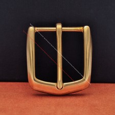 41mm CLASSIC SOLID BRASS WESTERN DIY END BAR PRONG PIN LEATHERCRAFT BELT BUCKLE