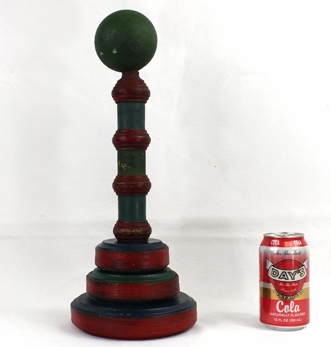Un juego de lanzamiento de anillos de madera pintada con color muy bonito. - Imagen 18 de 19