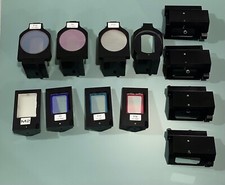 Lot of Melles Griot Optical Filter Lens w/ Mounting Bracket 