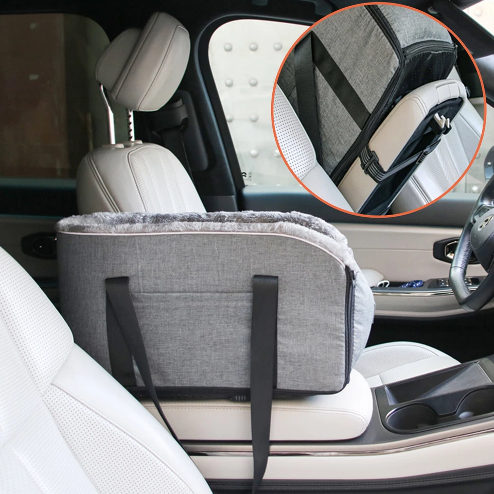 Asiento de coche para perros pequeños asiento elevador para perros seguridad para perros Foto 3 de 4