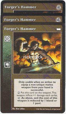 Forger's Hammer x3 LotN 3rd Ed VTES Jyhad