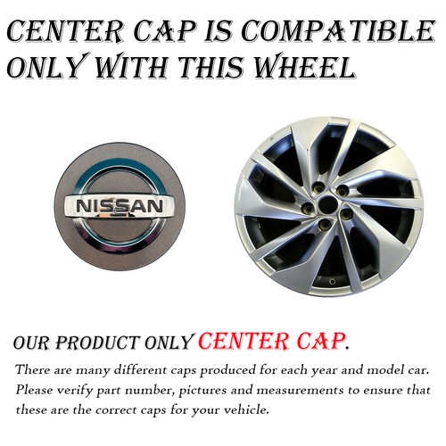 For Nissan Rogue OEM Center Cap 2014-2016 403424RB5A 40342ZM70B 403429N04D 62619 - Picture 2 of 6
