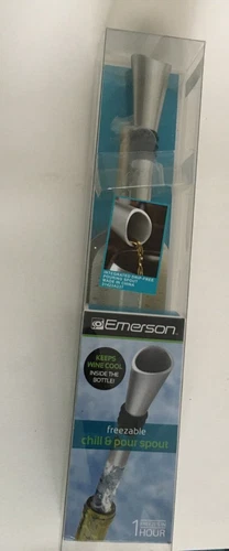 Chill and Pour Spout Freezable keeps wine cool in the bottle Emerson New