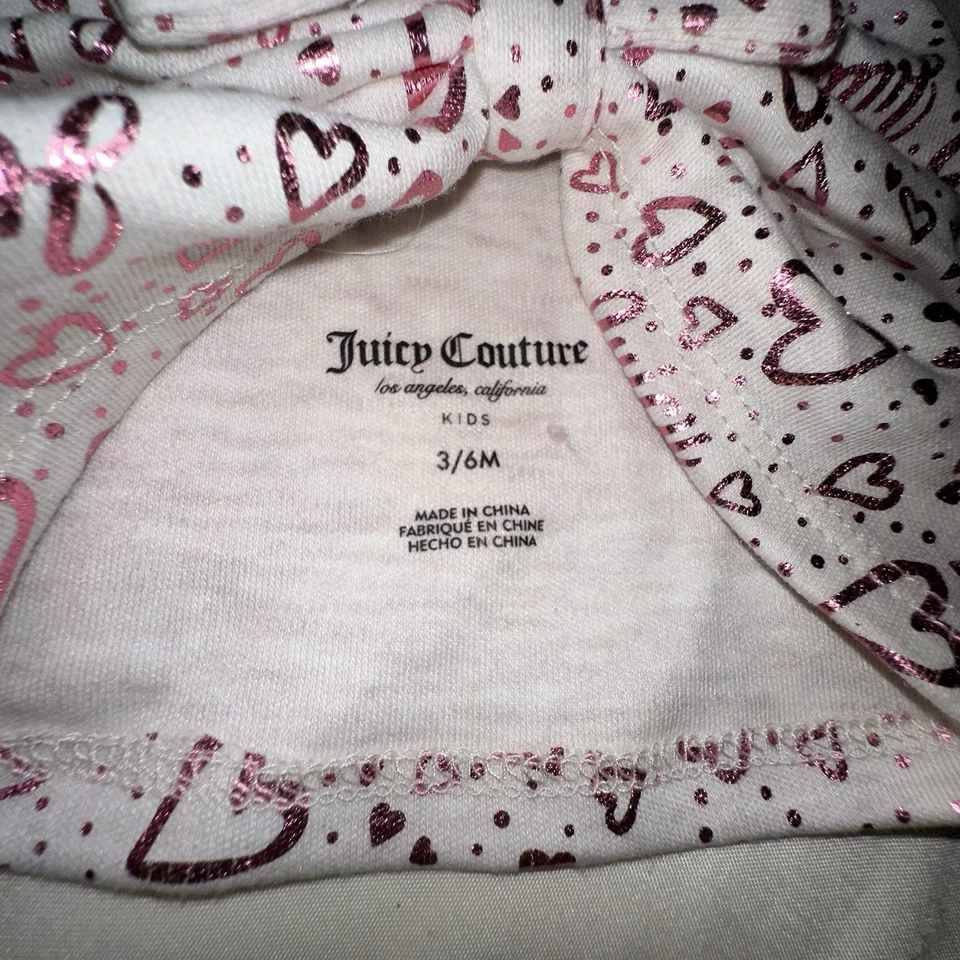Juicy Couture Nuevo con Etiquetas Bebé Niña Moño Anudado Envoltura para la Cabeza Niños Pequeños Nuevo Foto 2 de 4