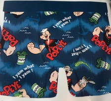 Popeye the Sailor Man Mens Boxer Brief Sockopath Comic Cartoon Size XLarge NEW
