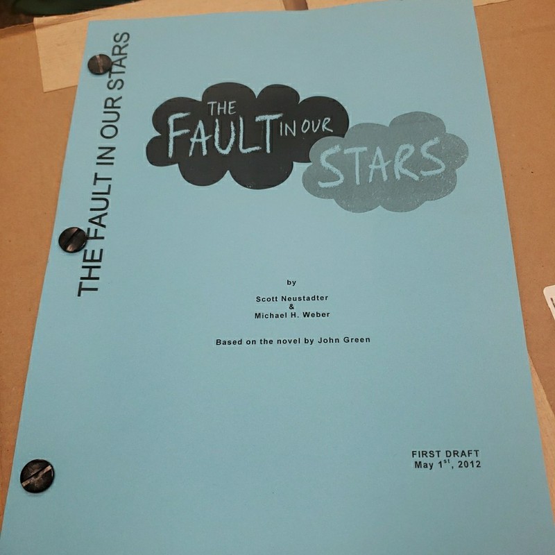The Fault in Our Stars Movie Screenplay First Draft, John Green, May 2012 READ