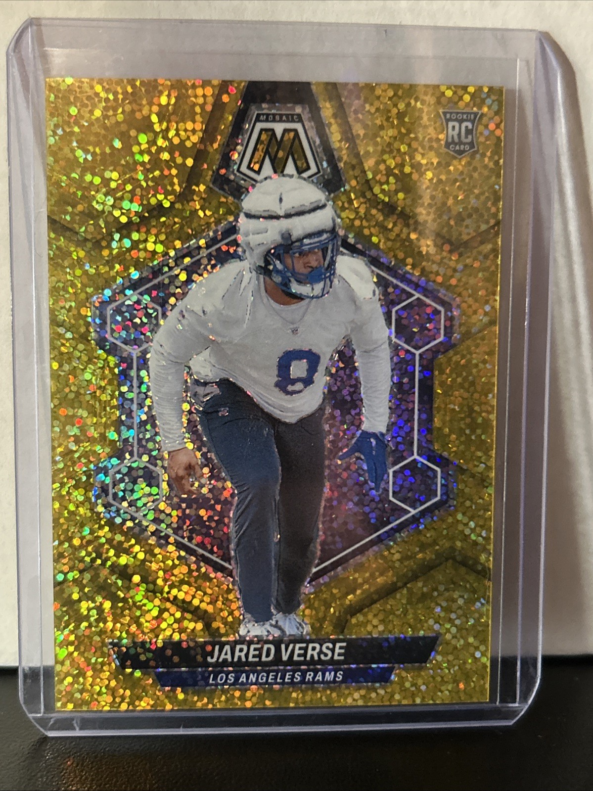 2024 Panini Prizm - Rookies Jared Verse #341 Gold Sparkle Prizm /24 (RC)