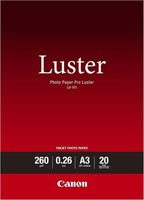 Canon Fotopapier Luster LU-101 GläNzend Weiß - Din A3 20 Blatt FüR Tintenstrahl