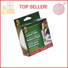 Duck Brand Indoor/Outdoor Carpet Tape, 1.41-Inch x 42 Feet, White 286373 