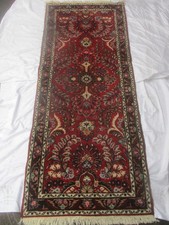 Alter Teppich Läufer „Rotes Blumen Muster – Arabisch“ – 213x87 cm (3)