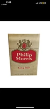 Late 1950s Philip Morris Long Size Cigarette Empty Pack, With Tax Stamp