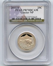 2011 S 25C Clad Glacier Quarter PCGS PR70DCAM