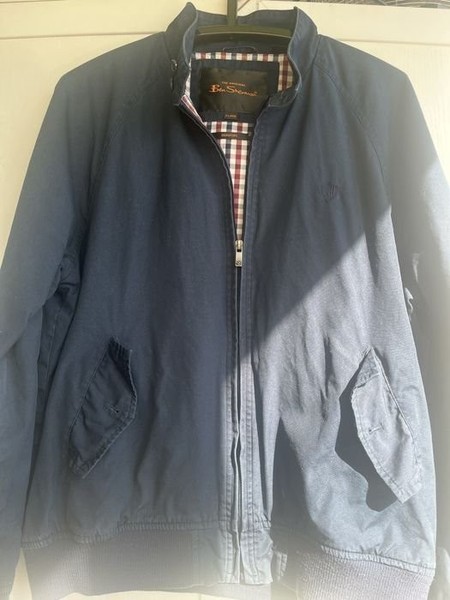 Men Ben Sherman Harrington Jacket Navy 40
