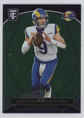 2024 Panini Totally Certified Mirror Neon Green 86/99 Matthew Stafford #51 0b3