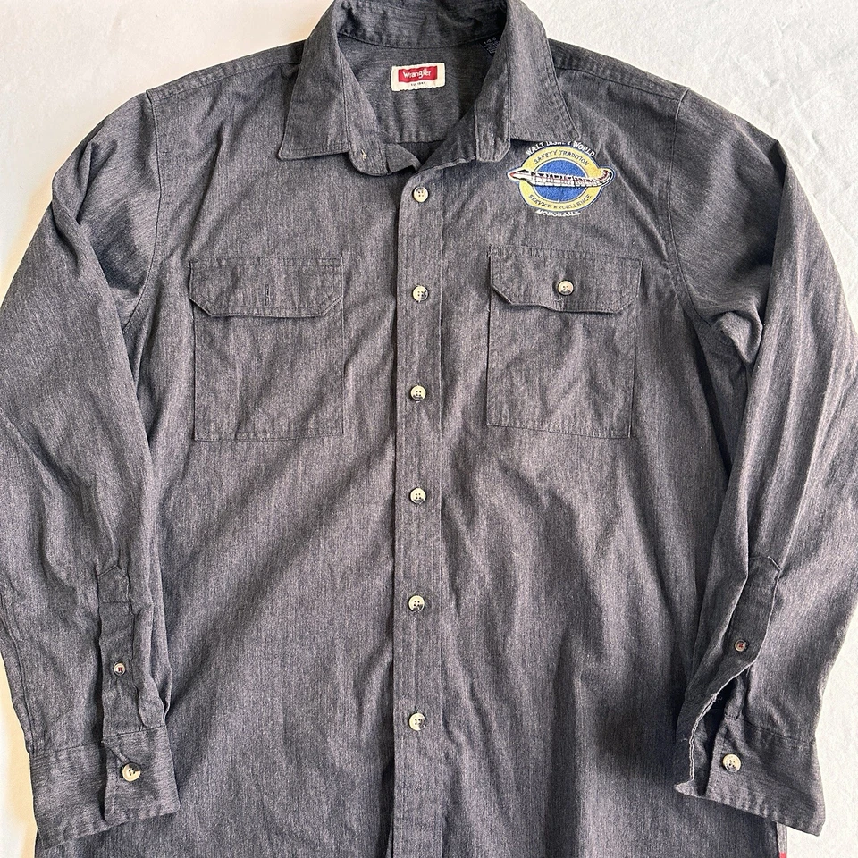 Camisa de miembro del elenco de monorriel Disney World tradición de seguridad GRANDE para hombre Foto 4 de 4