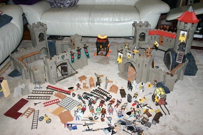 Playmobil Ritterburg 4865+4866 Löwenritterburg+Raubritterburg Figuren Kleinteile