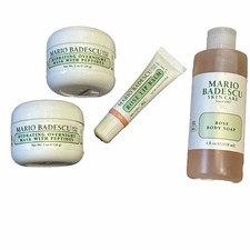 Mario Badescu Set Of 4 Hydrating overnight mask, rose lip balm  body soap  