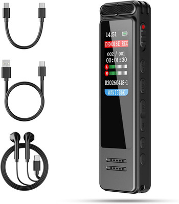 Digital Voice Recorder, Portable Audio Recorder with Built-In Speaker, Voice Act