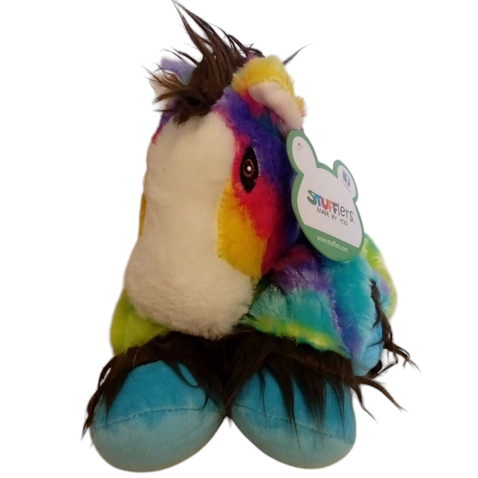 Stufflers Unstuffed Rainbow Coloured Horse Build a Bear - image 4 of 4
