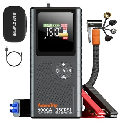6000A KFZ Starthilfe Powerbank Jump Starter Ladegerät Luftkompressor Very Safe