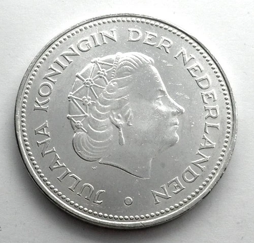 NETHERLANDS 10 GULDEN 1945-1970 Silver KM#195 25th Anniv. of Liberation. KK3.3