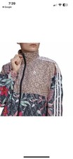 Adidas Her Studio London Leopard Cheetah Print Tropical Wind Track Jacket SZ S.