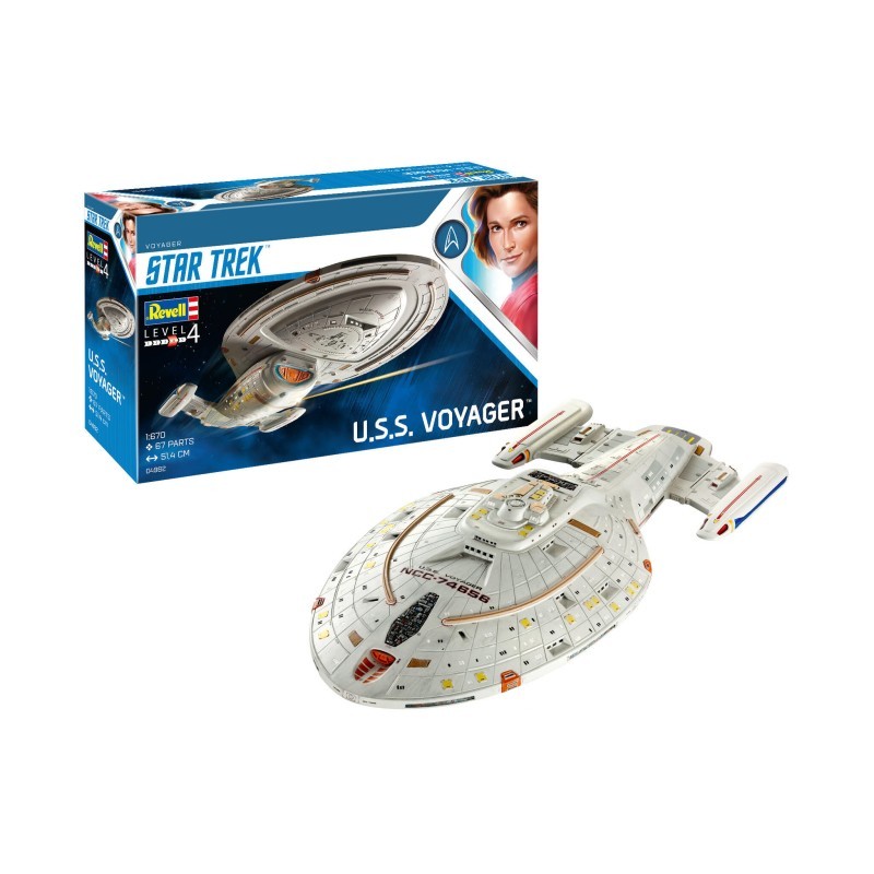 Maquette de vaisseau spatial U.S.S. Voyager Revell 04992 échelle 1/670 kit modélisme Star Trek