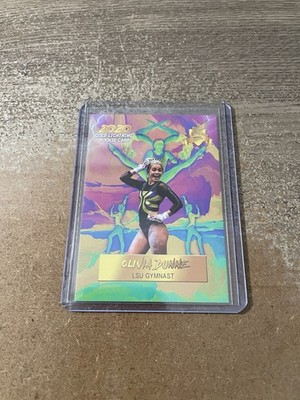 2020 Olivia Livvy Dunne LSU Tigers Gymnastics Gold Lightning Rookie RC /1500